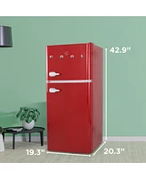 Commercial Cool 4.5 Cu. Ft. Tm Retro Refrigerator,Red