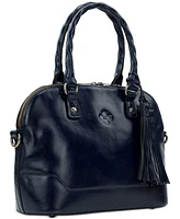 Patricia Nash Chia Dome Medium Leather Satchel