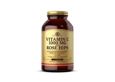 Solgar Vitamin C with Rose Hips, 1000 mg, 250 Tabs