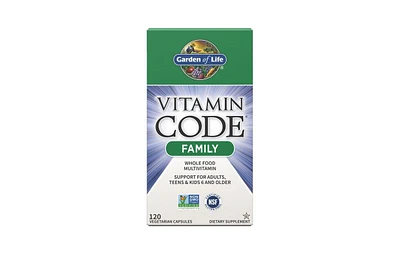Garden of Life Vitamin Code, Family Formula 120 Caps