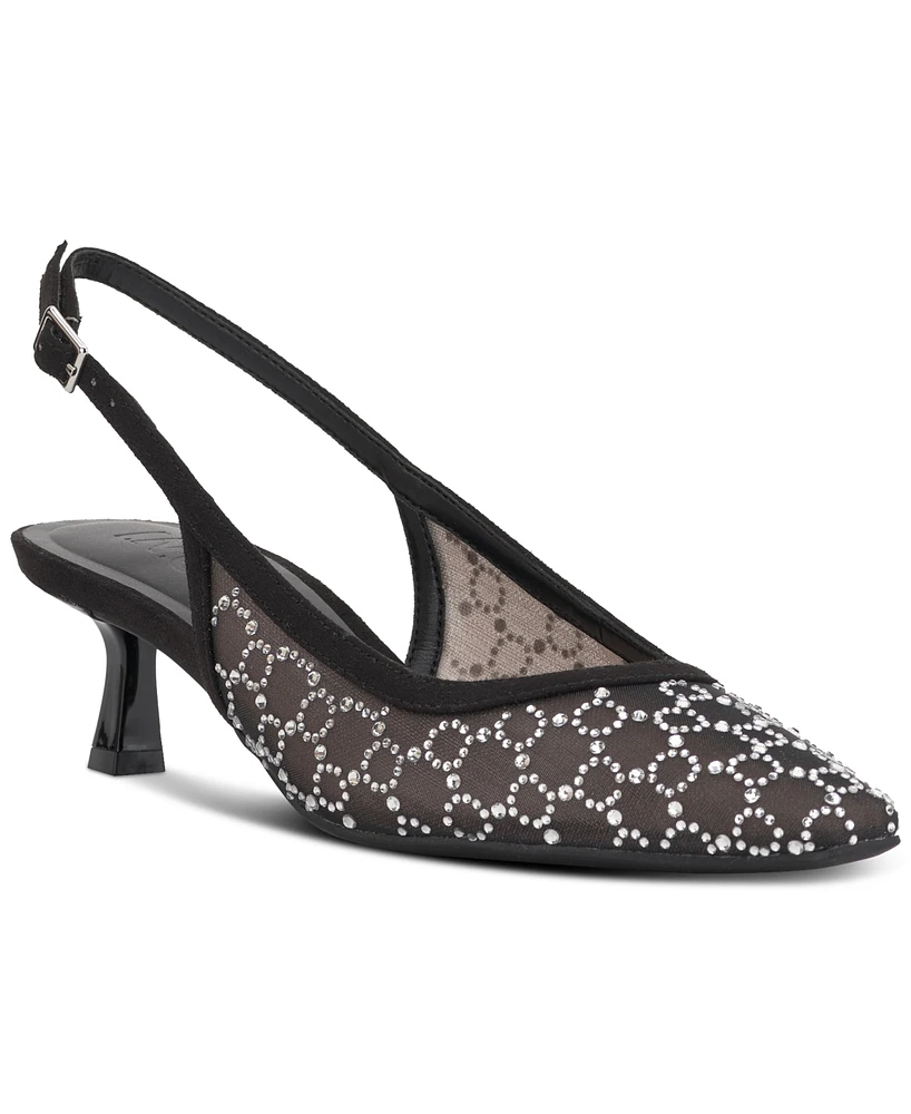 I.n.c. International Concepts Women's Gemini Mid Heel Slingback Pumps, Created for Macy's