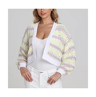 525 Women's Zoe Open Stitch Cardigan