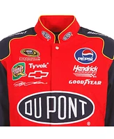 Jh Design Men's Red Jeff Gordon DuPont Twill Driver Uniform Full-Snap Jacket