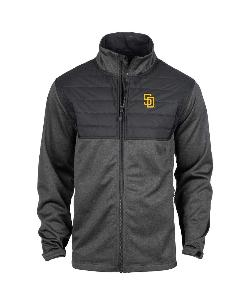 Dunbrooke Men's Heather Black San Diego Padres Explorer Full-Zip Jacket