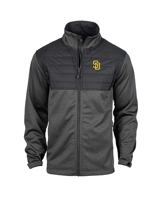 Dunbrooke Men's Heather Black San Diego Padres Explorer Full-Zip Jacket