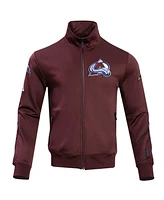 Pro Standard Men's Burgundy Colorado Avalanche Classic Chenille Full-Zip Track Jacket