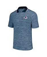 Men's Msx by Michael Strahan Navy Colorado Avalanche Strategy Raglan Polo Shirt