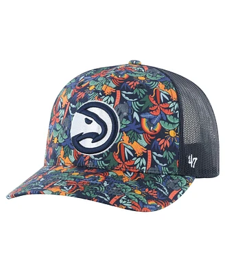 '47 Brand Men's Navy Atlanta Hawks Jungle Trucker Adjustable Hat