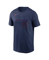 Nike Men's Vladimir Guerrero Jr. Navy Toronto Blue Jays 2024 City Connect Name Number T-Shirt