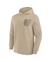 Fanatics Signature Men's Khaki Baltimore Orioles Elements Lightweight Fleece Hoodie