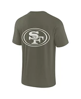 Fanatics Signature Men's and Women's Olive San Francisco 49ers Elements Super Soft Short Sleeve T-Shirt