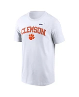 Nike Men's White Clemson Tigers Blitz 2-Hit T-Shirt