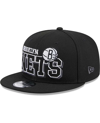 New Era Men's Black Brooklyn Nets Gameday 59FIFTY Snapback Hat