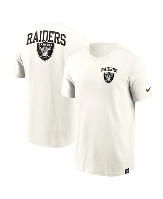 Nike Men's Cream Las Vegas Raiders Blitz Essential T-Shirt