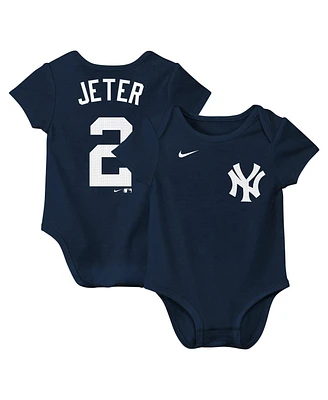 Nike Baby Boys and Girls Derek Jeter Navy New York Yankees Fuse Name Number Bodysuit