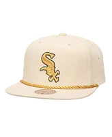 Mitchell & Ness Men's Cream Chicago White Sox Golden Ivory Snapback Hat