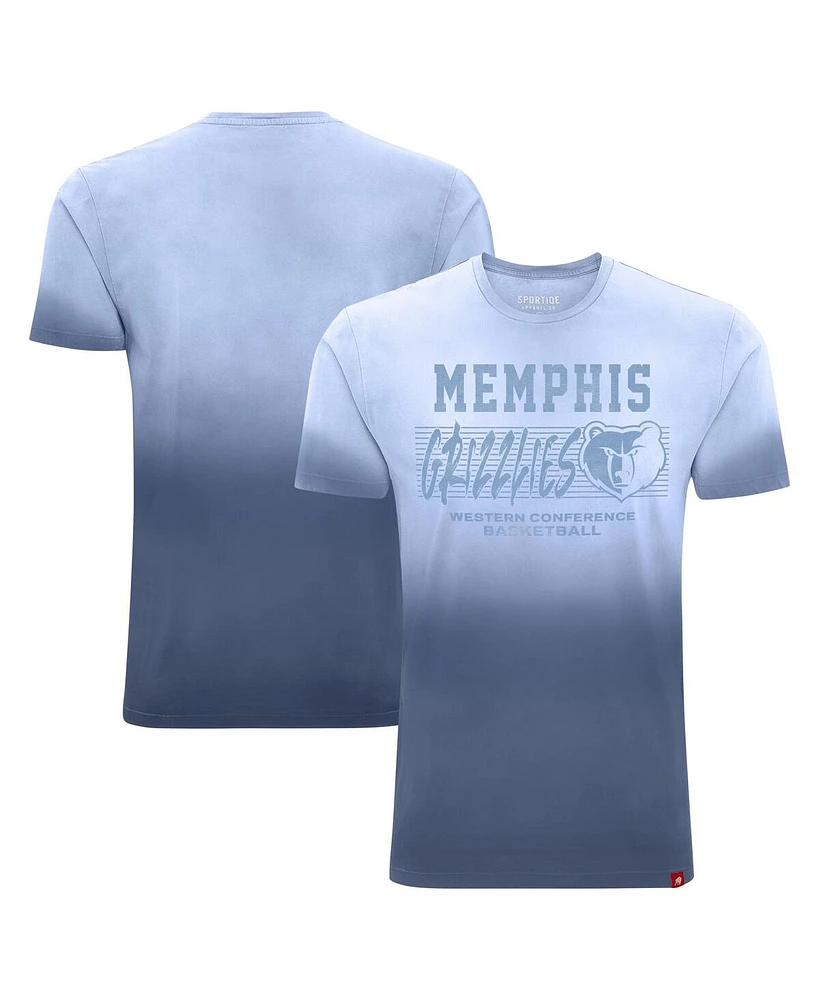 Sportiqe Men's and Women's Navy Memphis Grizzlies Bingham Sun-Fade T-Shirt