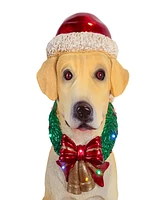 National Tree Company 28" Motion-Activated Labrador Retriever with 10 Multicolor Led Lights, Wagging Tail Music