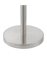 360 Lighting Luken Mid Century Modern Tree Floor Lamp Standing 5-Light 70" Tall Brushed Nickel Silver Metal Adjustable Cone Shade Decor for Living Roo