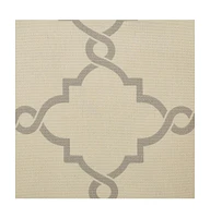 Madison Park Saratoga Fretwork Print Grommet Top Window Valance for Bedroom, 18 inch valances windows Living Room, Width 50 length inches,