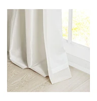 Emilia Twist Tab Lined Window Curtain Panel, 50"W x 120"L