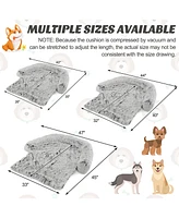 Costway Plush Calming Dog Couch Bed with Anti-Slip Bottom Mat for Large Dogs & Cats