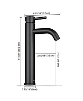 Yescom 12" Modern Bathroom Lavatory Vessel Sink Faucet Single Handle Oil Rubbed Bronze