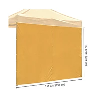 Instahibit 1080D 120g Privacy Sidewall UV30+ Fits 10x10ft Canopy Gazebo 2 Pieces