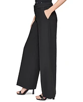 Karl Lagerfeld Women's High-Waist Wide-Leg Pants