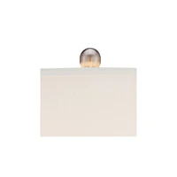 360 Lighting Reiner Modern Accent Table Lamp 23" High Brushed Nickel Blue Green Genie Glass Off White Drum Shade for Bedroom Living Room House Home Be