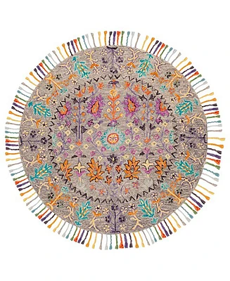 Safavieh Blossom I BLM453 4'x4' Round Area Rug