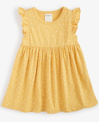 First Impressions Baby Girls Dot-Print Knit Dress, Created for Macy's