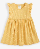 First Impressions Baby Girls Dot-Print Knit Dress, Created for Macy's