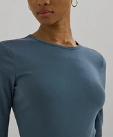 Lauren Ralph Petite Slim-Fit Crewneck Top