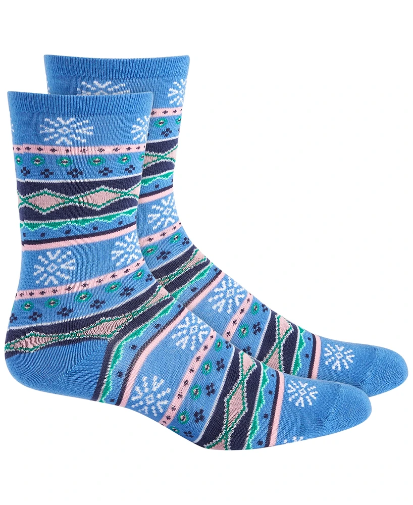 Holiday Lane Women's Crew Socks, Created for Macy's