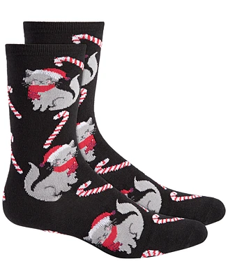 Holiday Lane Women's Crew Socks, Created for Macy's