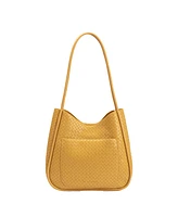 Melie Bianco Women's Mischa Embossed Zipper Shoulder Handbag