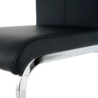 Streamdale Furniture Modern Dining Table Set | Glass and Lacquered Legs | Elegant Style
