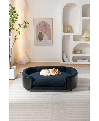 Streamdale Furniture Luxurious Scandinavian Style Dog Sofa Bed with Removable Cushion Cover