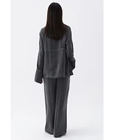 Nocturne Women's Contrast Topstitched Shirt