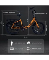 Streamdale Furniture High-Speed Folding E-Bike 500W Motor, 50-60KM Range