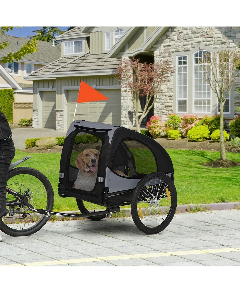 Streamdale Furniture Premium Pet Bike Trailer Secure, Ventilated, and Strong