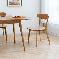 Natural Oak Dining Chairs (Set of 4)