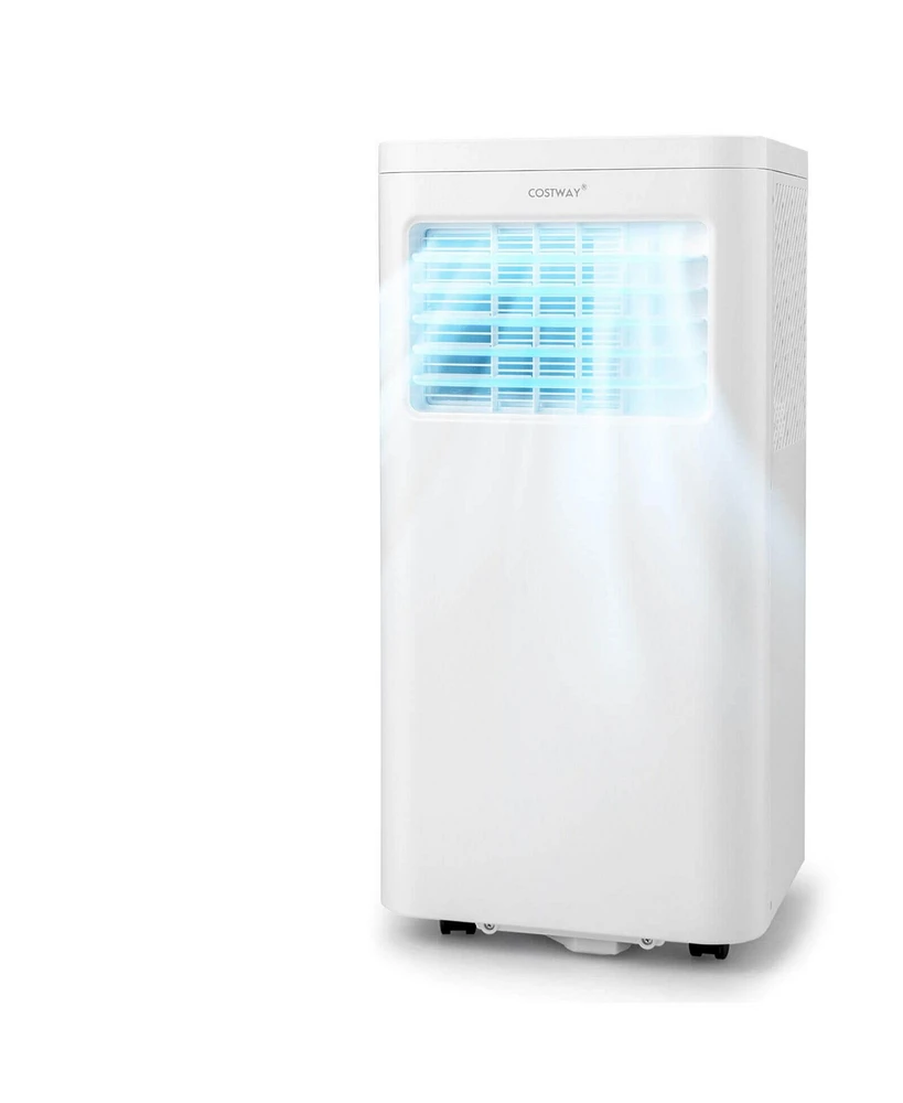 Slickblue Portable Air Conditioner Cools 250 Sq.Ft-6000 Btu