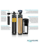 Aquasure Signature Elite 72,000 Grains Whole House Water Treatment System with Fine Mesh Resin & 75 Gpd Ro Filtration for 4-6 bathrooms (As