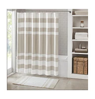 Home Outfitters Taupe Shower Curtain w/ 3M Treatment 54"W x 78"L, Shower Curtain for Bathrooms, Classic