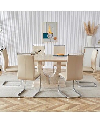 Simplie Fun Ultra-Modern Dining Table Glamour, Comfort, and Versatility