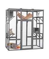 Streamdale Furniture Extra Large Cat Cage - Gray