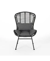 Streamdale Furniture Modern Rattan Chair With Water-Resistant Cushions