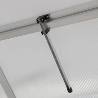 Premium Outdoor Greenhouse Aluminum Frame, Polycarbonate Panels, Vent and Hinged Door